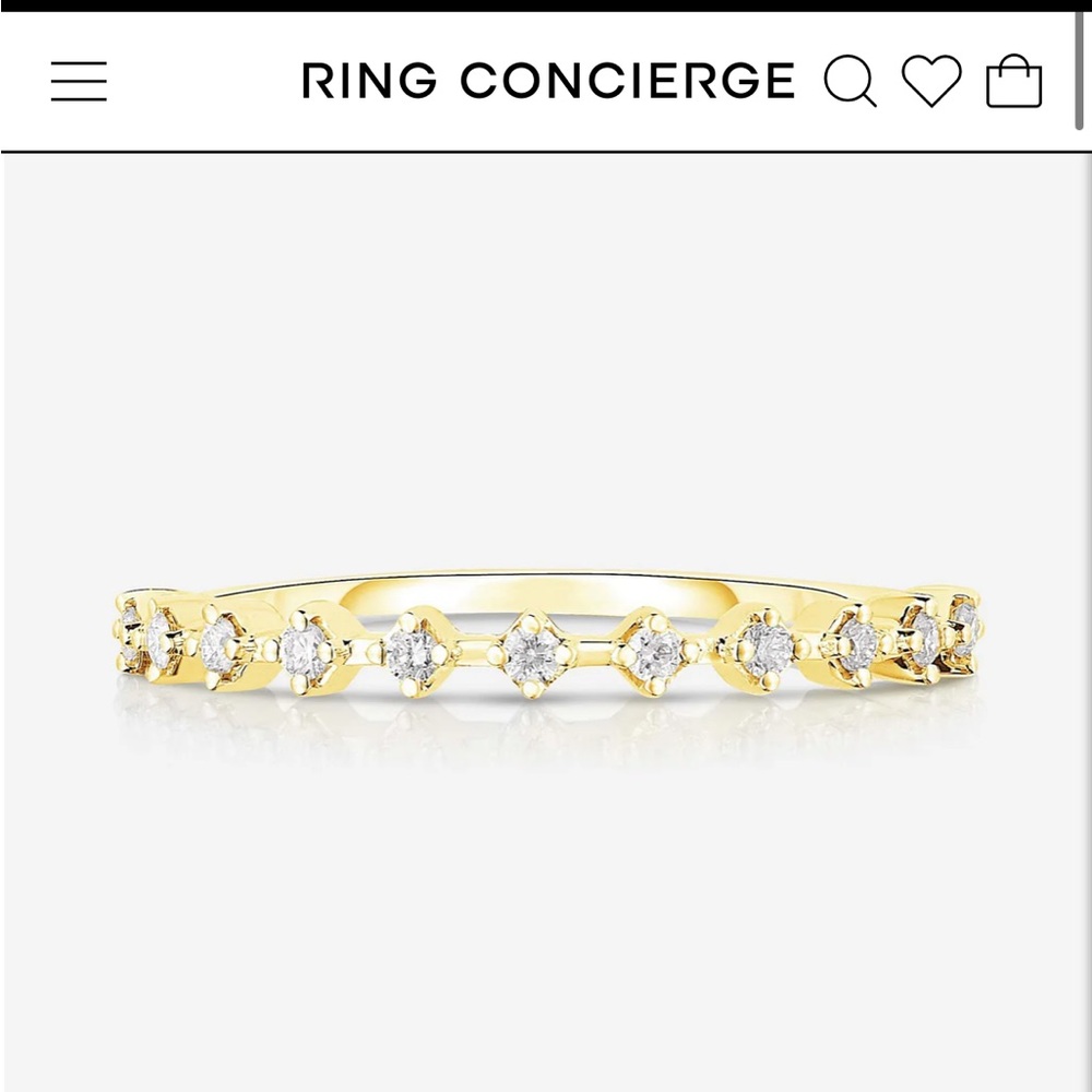 Ring Concierge Diamond Station stackable ring